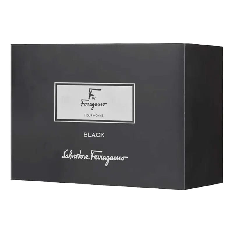 F Black By Salvatore Ferragamo For Men (3pc Gift Set)