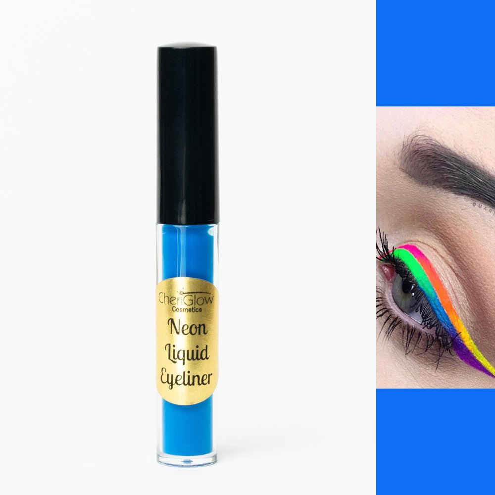 Neon Blue Liquid Eyeliner - Water - proof, Smudge - proof, Long - lasting - urbinfinds