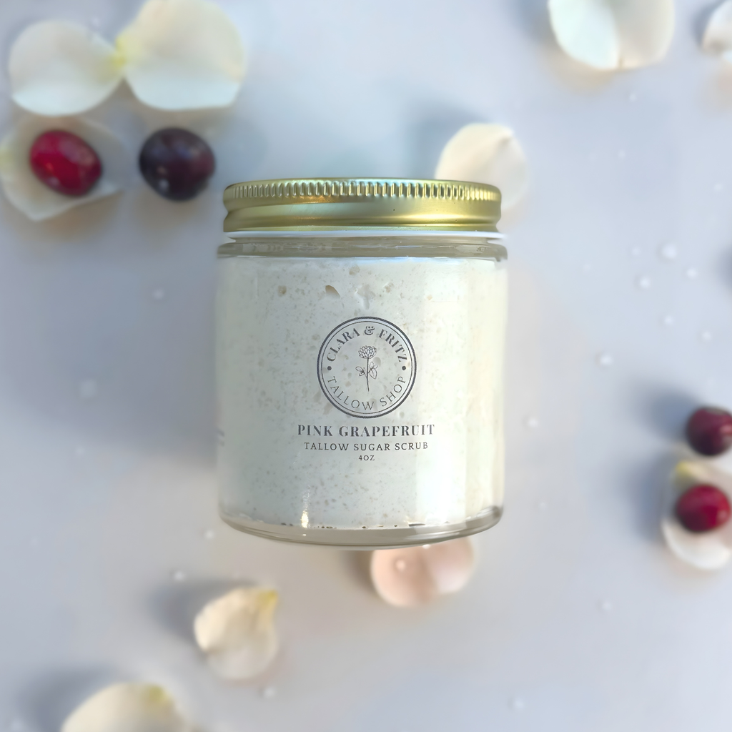 Pink Grapefruit Tallow Sugar Scrub