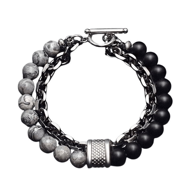 Map Stone Lava Stone Bracelet - urbinfinds